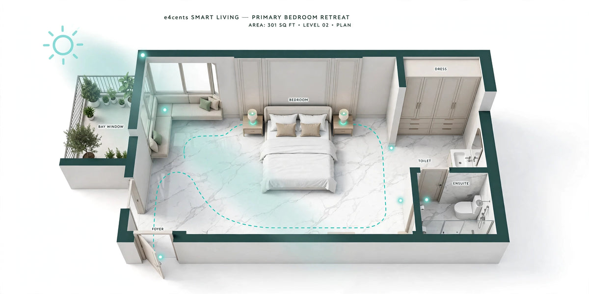The bedroom retreat