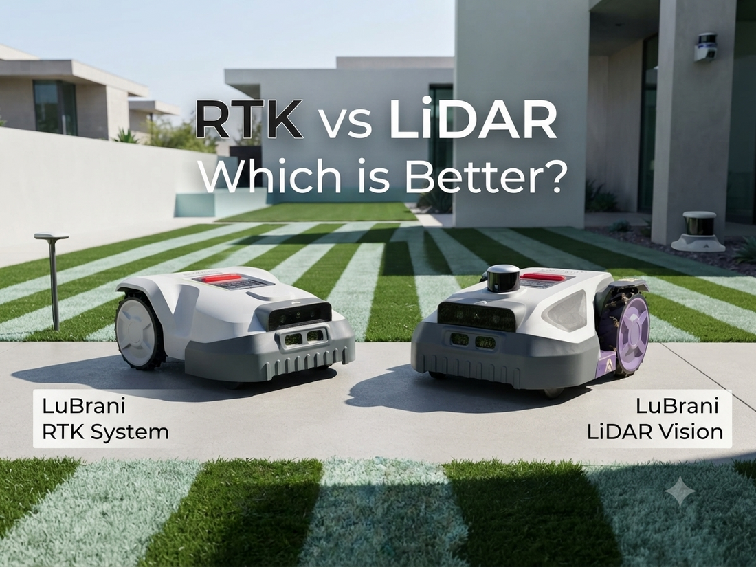 RTK vs LiDAR Robotic Mowers: What Is the Difference?