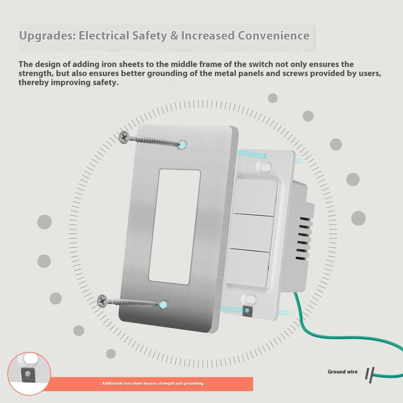 Graffiti smart home universal button switch with single live/zero‑fire wiring, app control, and voice automation