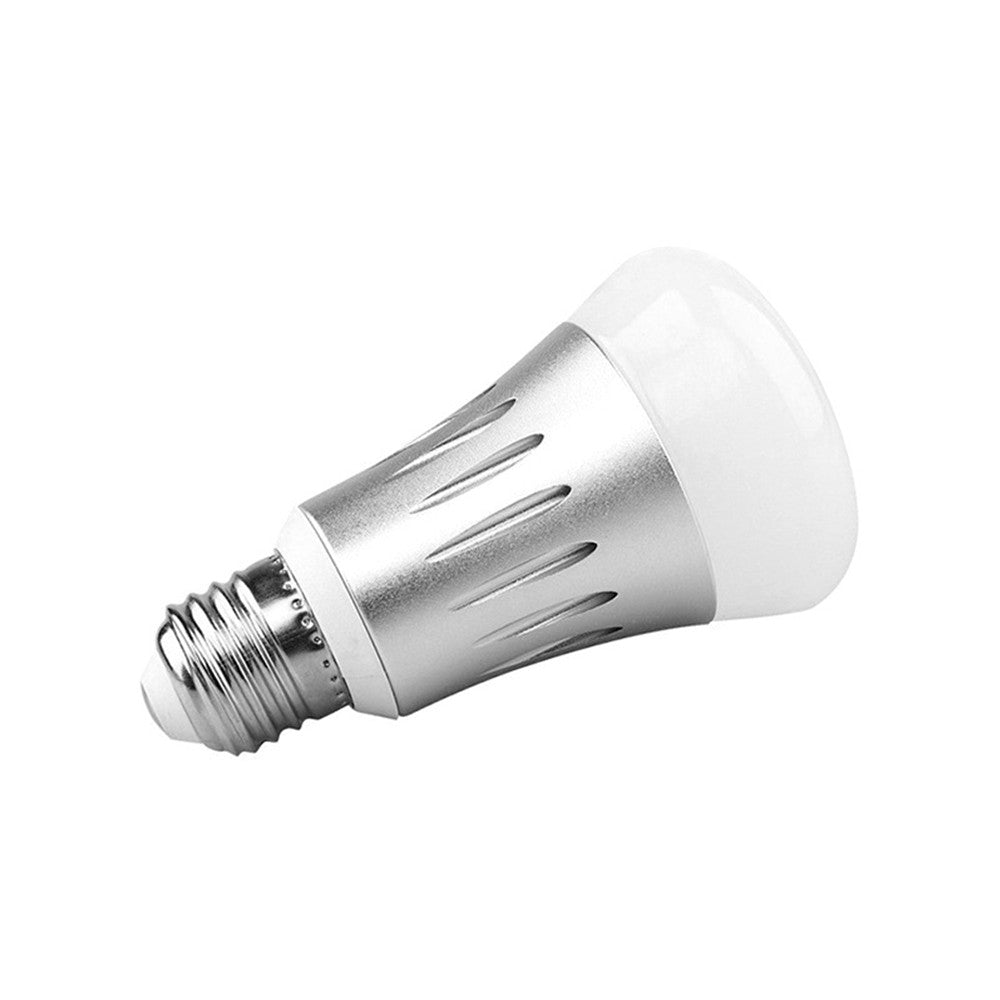 LED light bulb on a white background