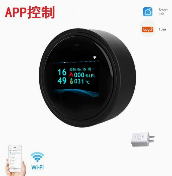 Smart home gas alarm with simple design and fast gas leak detection
