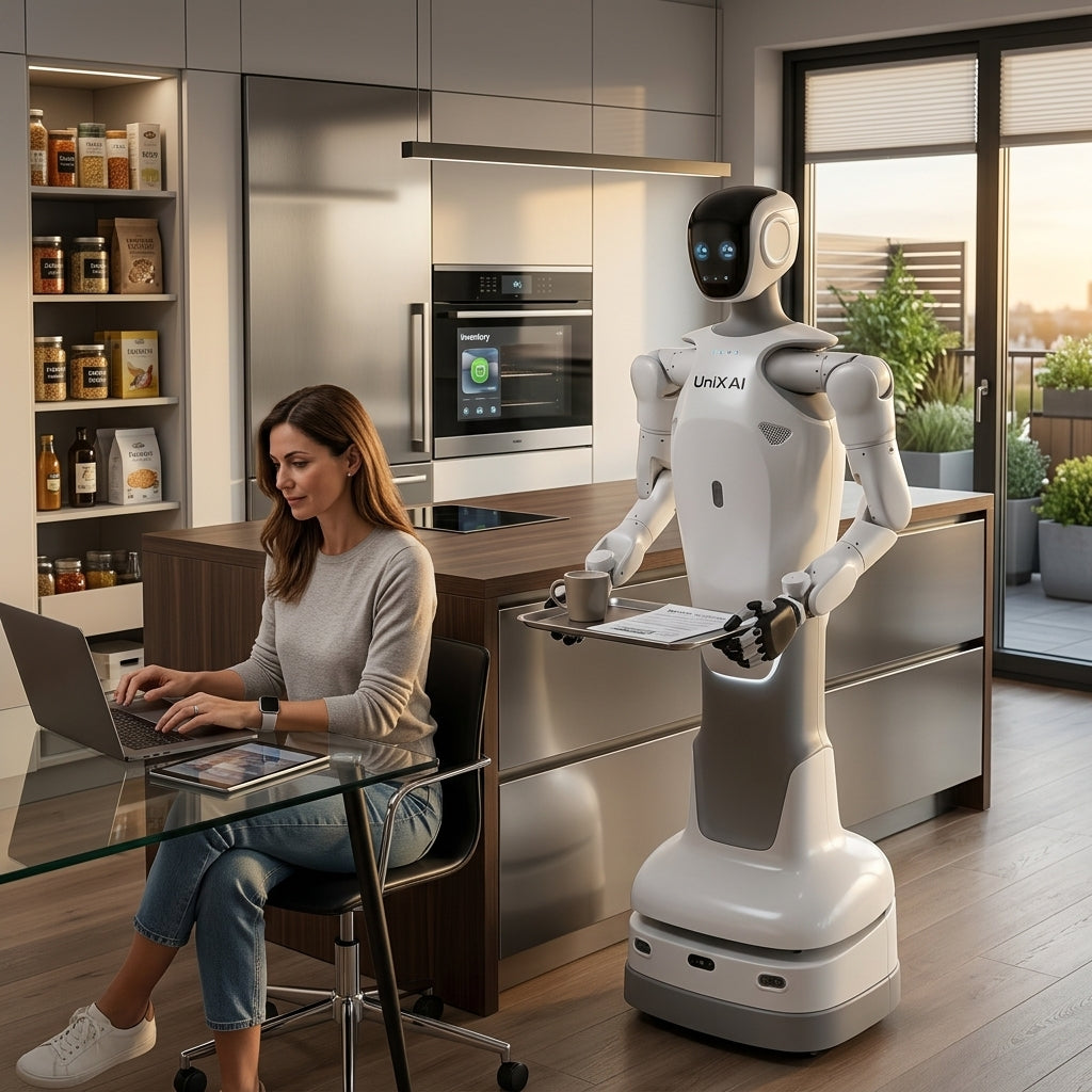 UniX AI Wanda 2.0 Wheeled Dual-Arm Humanoid Robot