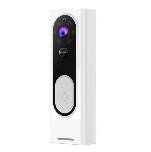 1080P wireless WiFi video doorbell with remote monitoring and two‑way voice intercom