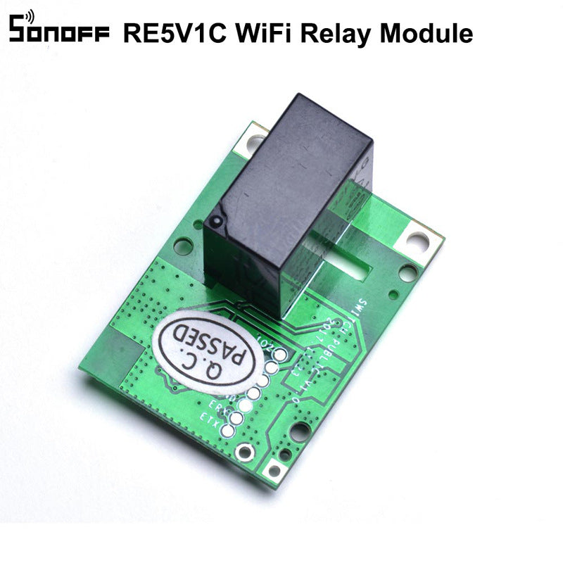 WiFi smart relay module with inching and self‑locking modes for APP and voice control