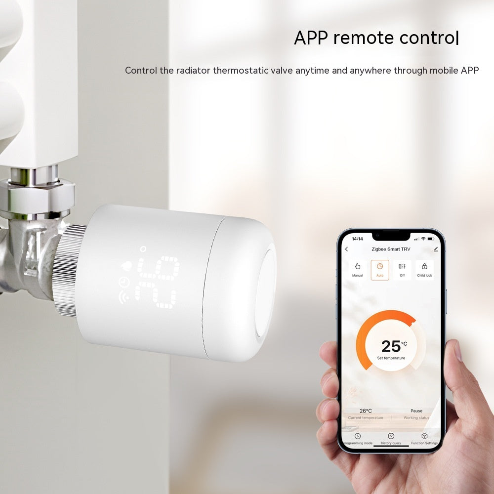Smart thermostatic radiator valve controller with mobile APP intelligent temperature control