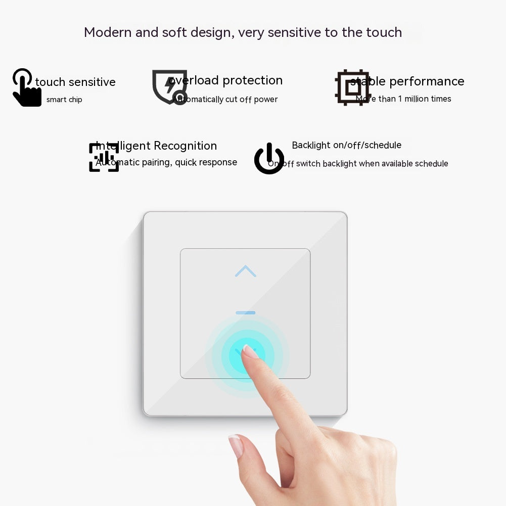 WiFi smart curtain switch for electric roller shutters with app timing and voice control
