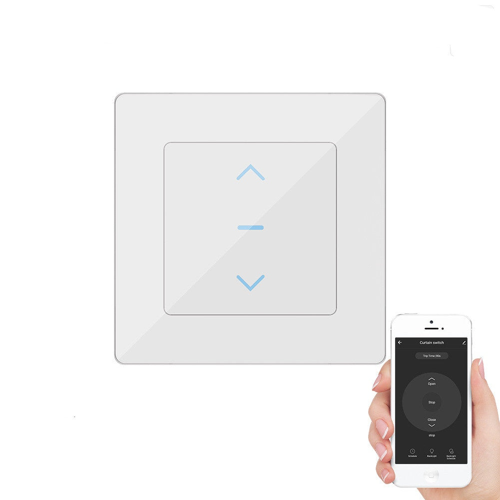 WiFi smart curtain switch for electric roller shutters with app timing and voice control