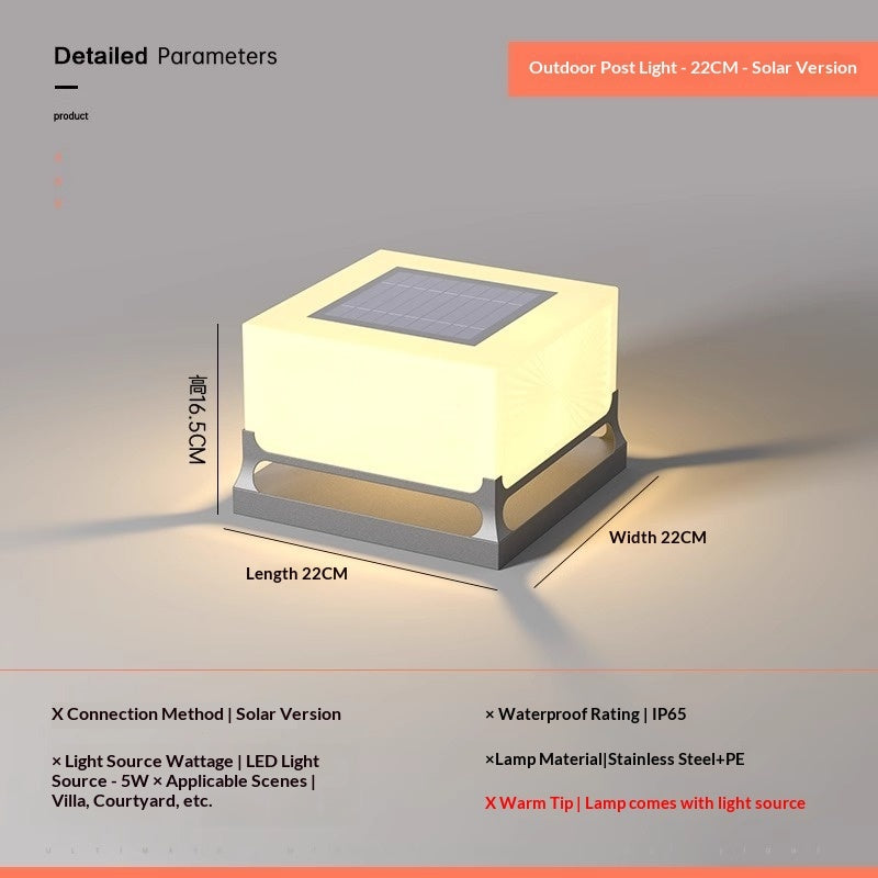 Haven Solar Pillar Light - view 5