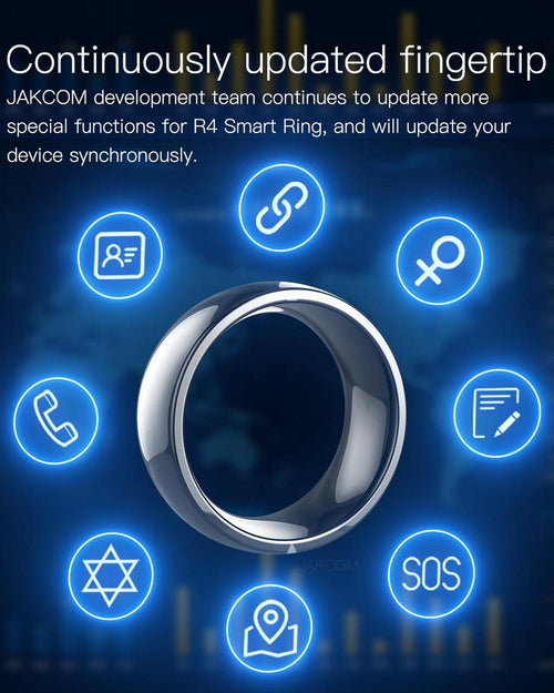Waterproof smart ring with health tracking and touch‑control features