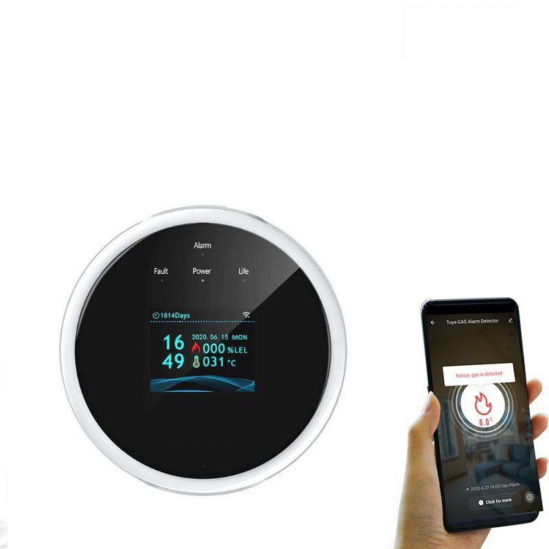 Smart home gas alarm with simple design and fast gas leak detection
