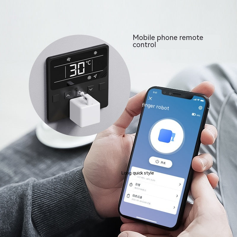 Graffiti Bluetooth smart finger robot for automating buttons with app and voice control