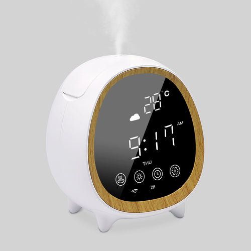 Smart WiFi aroma diffuser with app control, LED lighting, and essential oil misting