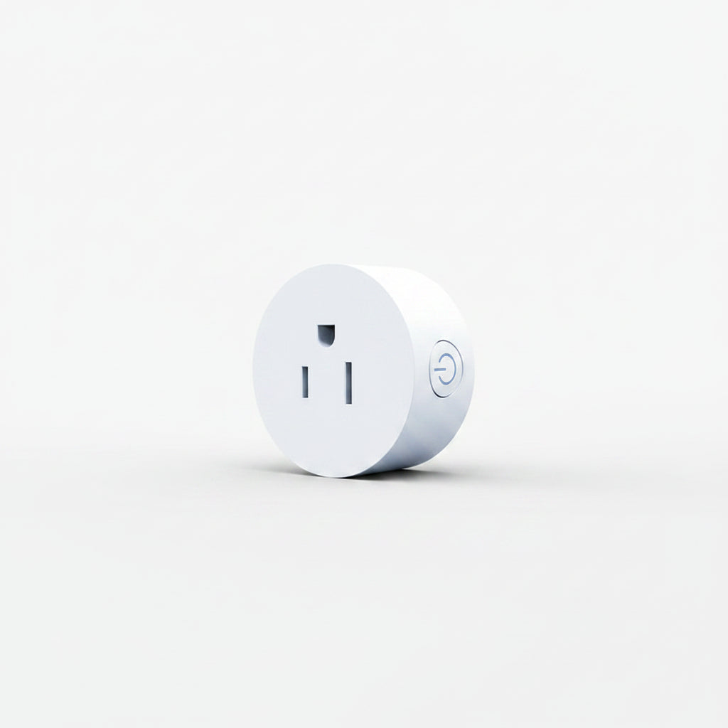WiFi smart socket with voice control, TUYA app remote operation, and timer automation