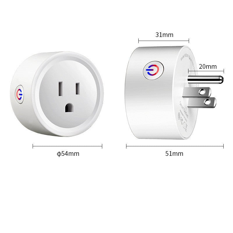 US standard WiFi smart socket with mobile APP remote control and timer scheduling