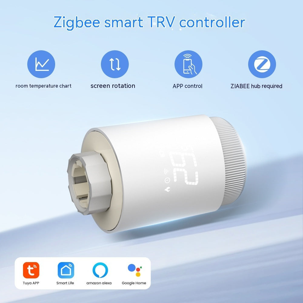 Intelligent thermostatic radiator valve plastic controller for smart temperature control
