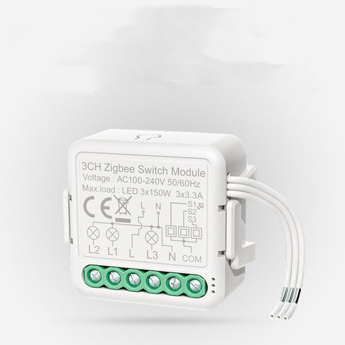 Tuya Zigbee smart switch module for wireless on‑off smart home control