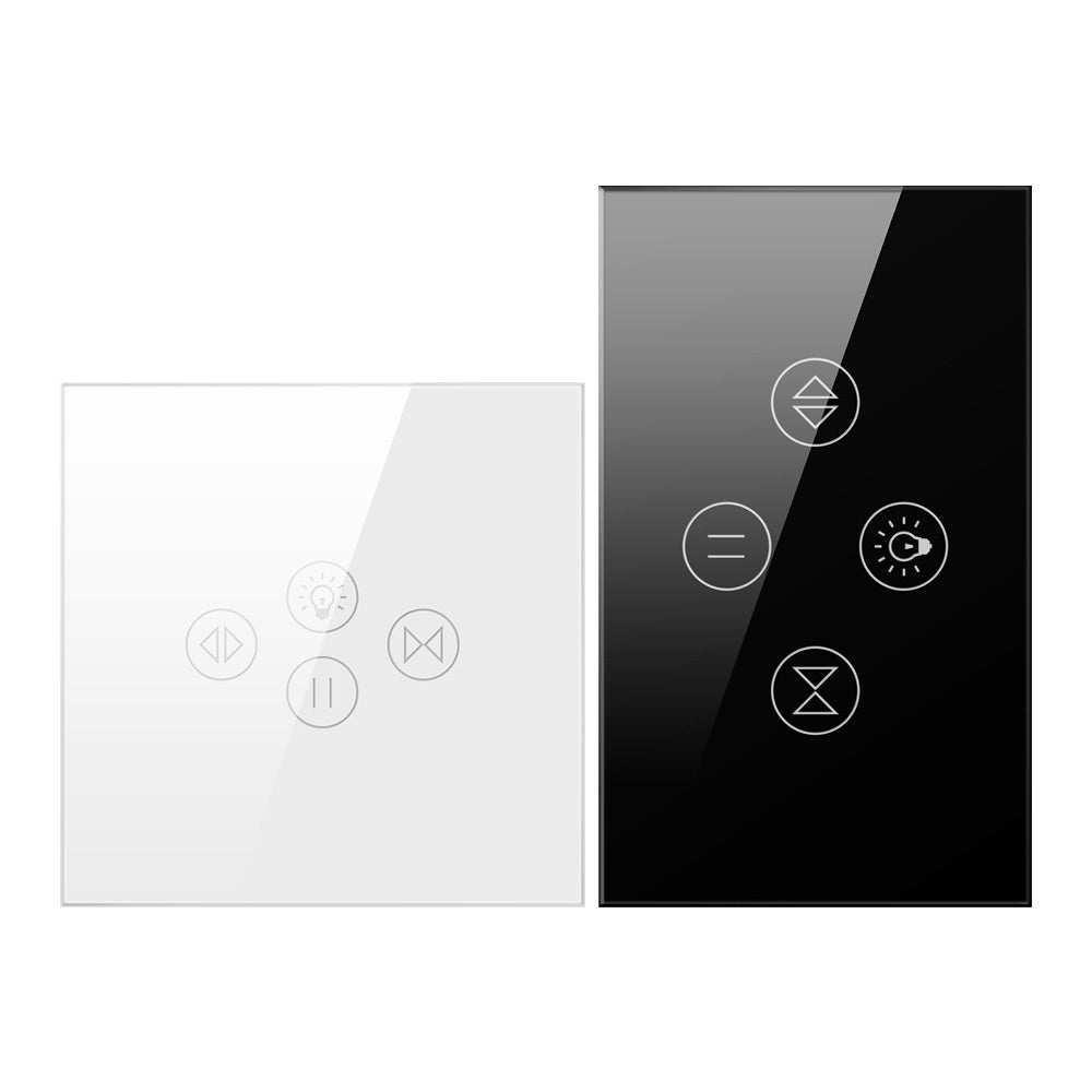 Smart curtain light wall touch switch with plastic button and voice control