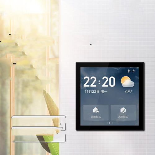 Smart home control panel with remote host management and automation features