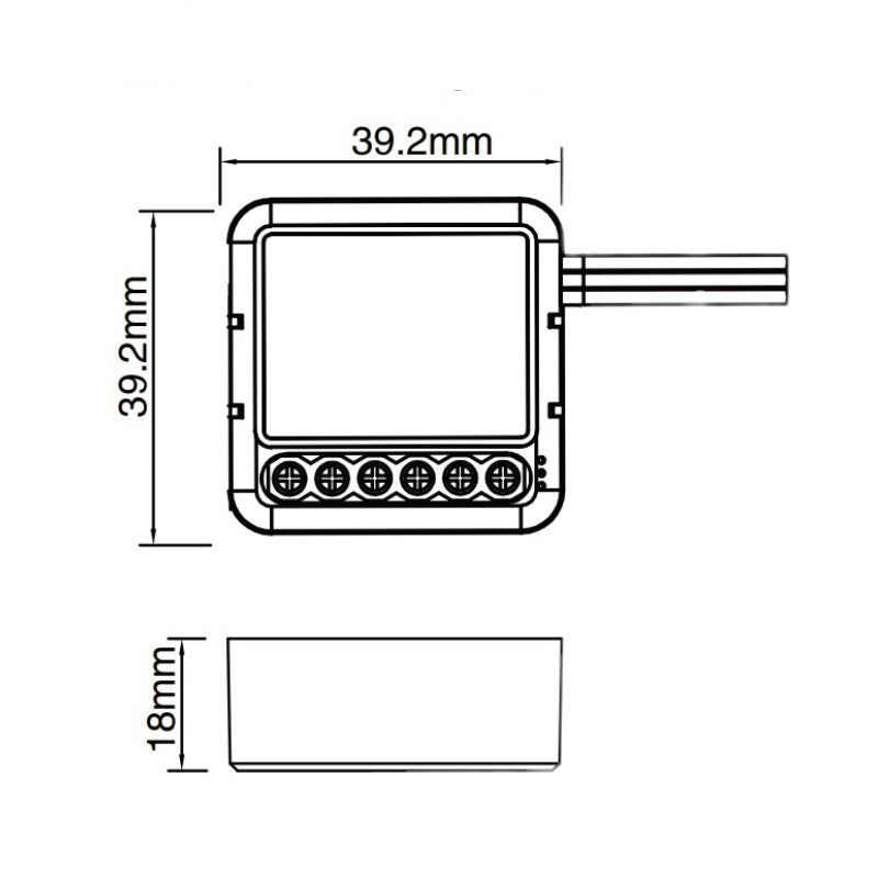 Tuya Zigbee smart switch module for wireless on‑off smart home control