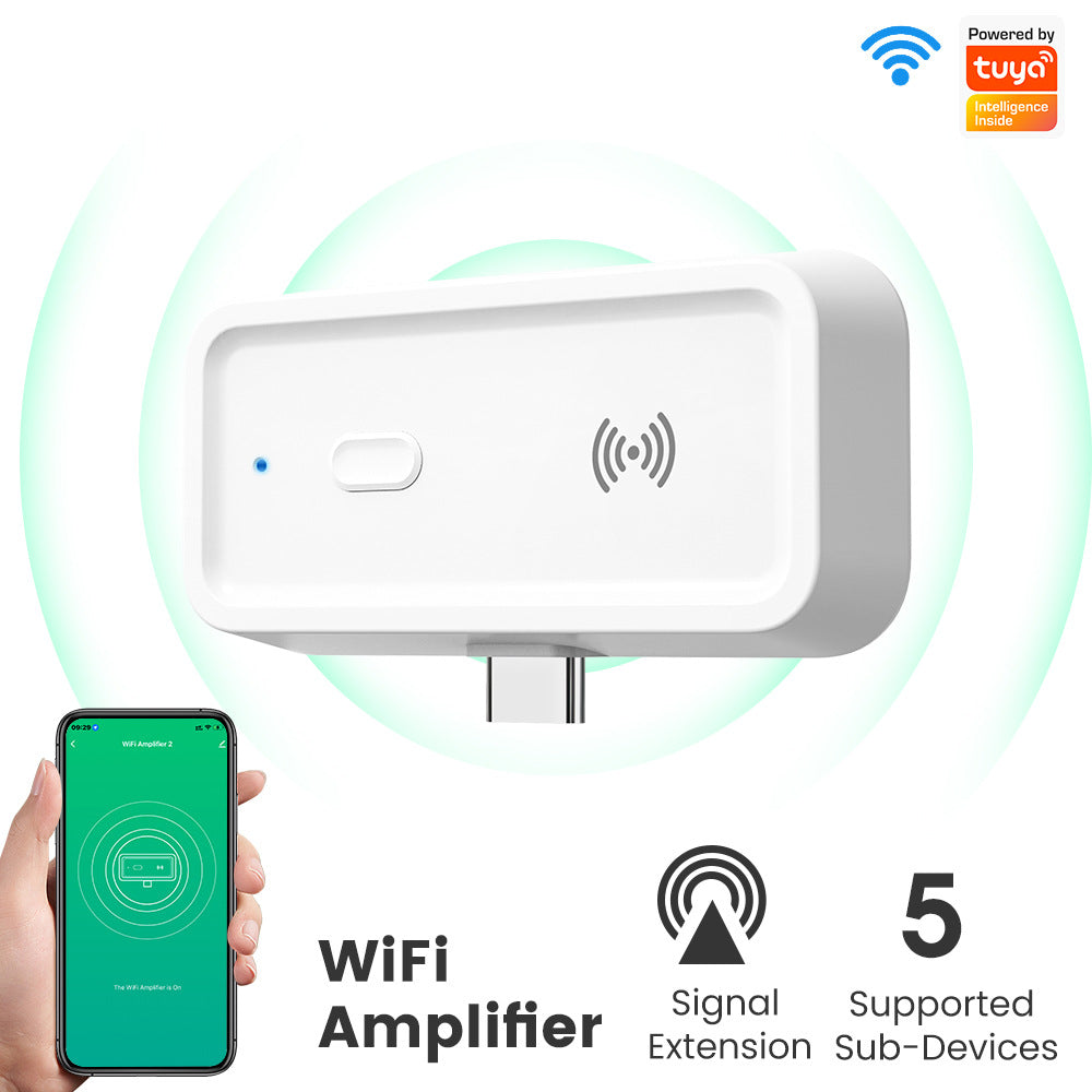 Graffiti ZigBee smart repeater with Type‑C power for extending smart home signal range