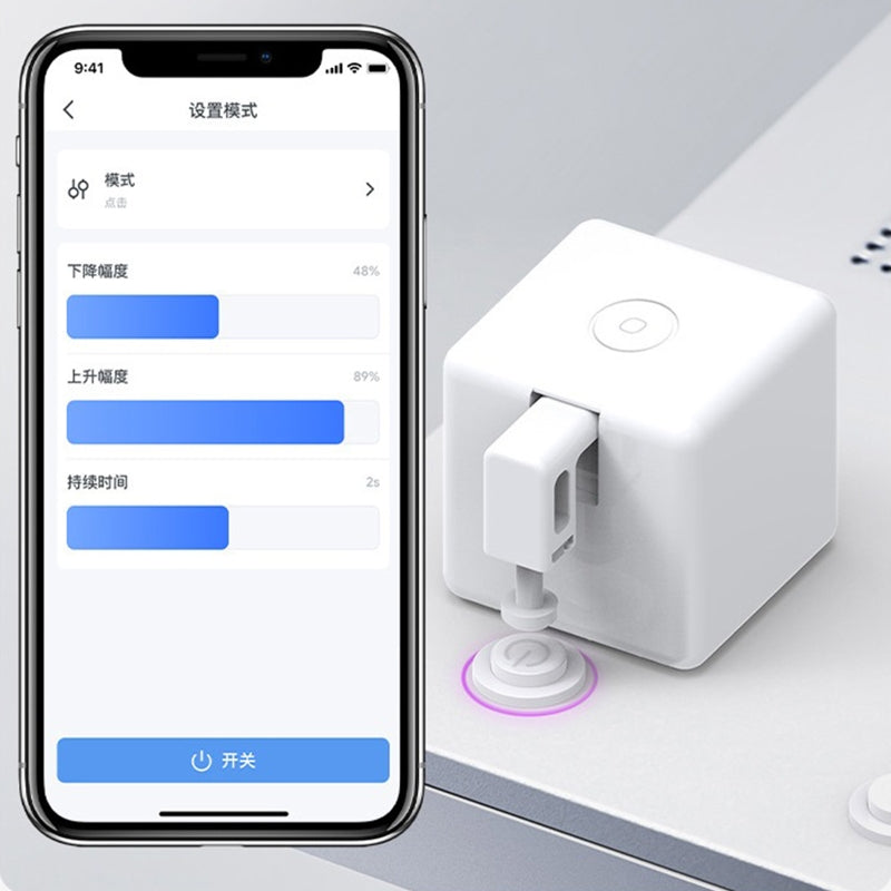 Bluetooth finger robot button pusher with Smart Life App and voice control automation