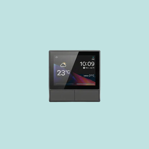 Central thermostat HMI smart home touch control panel for temperature management
