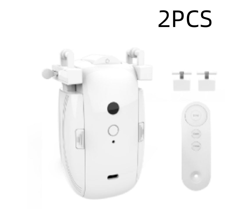 WiFi smart curtain robot for Roman rod curtains with app and voice control automation