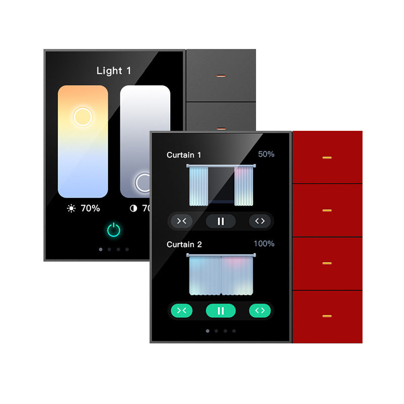 Graffiti ZigBee smart multi‑function wall control panel for home automation