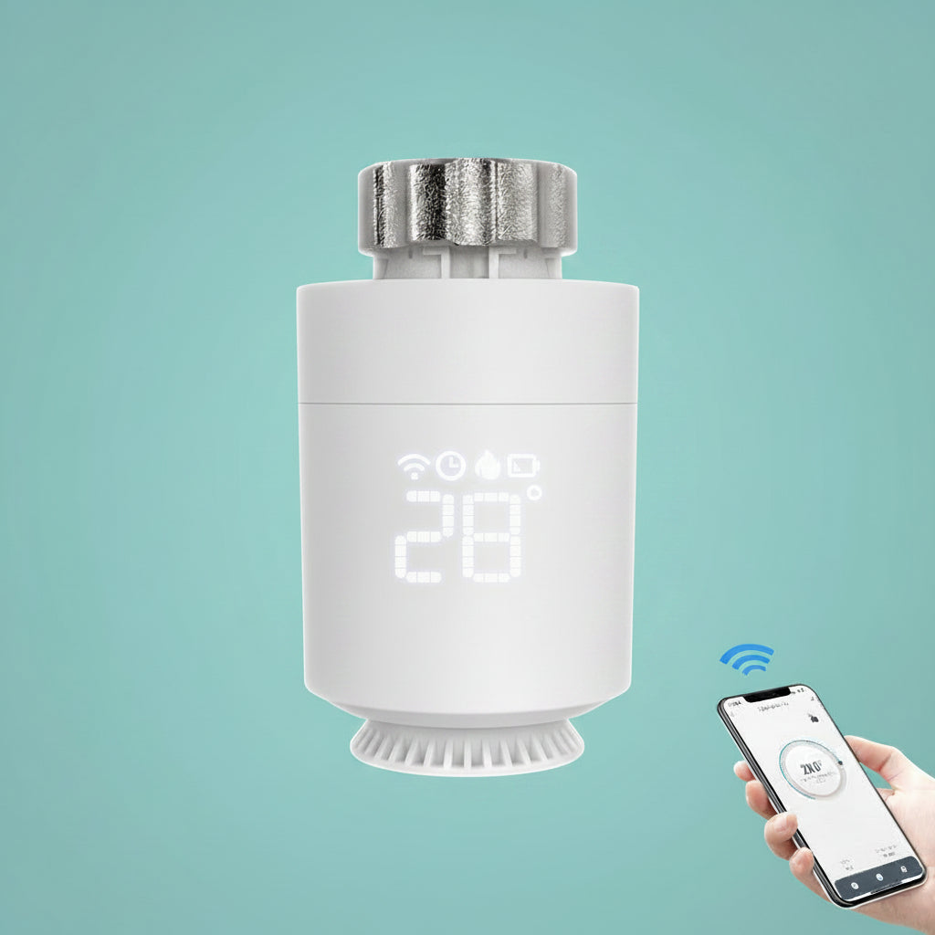 Smart radiator thermostat valve with mobile APP intelligent temperature control