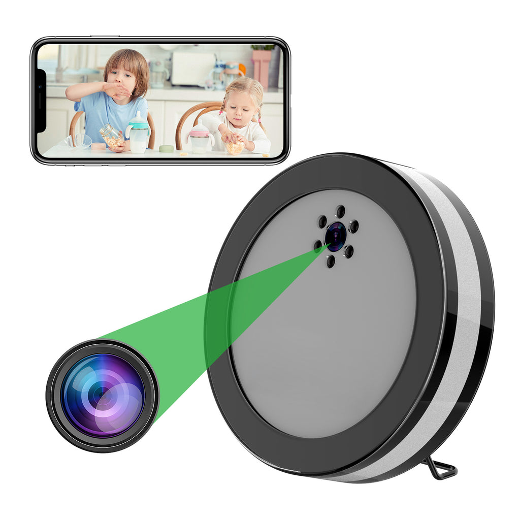 Wireless smart surveillance camera with HD video, motion alerts, and two‑way voice conversation