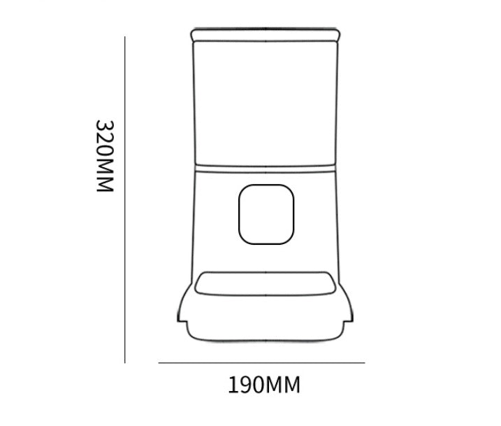 Smart WiFi automatic pet feeder with large capacity, voice recorder, and timer feeding for cats and dogs