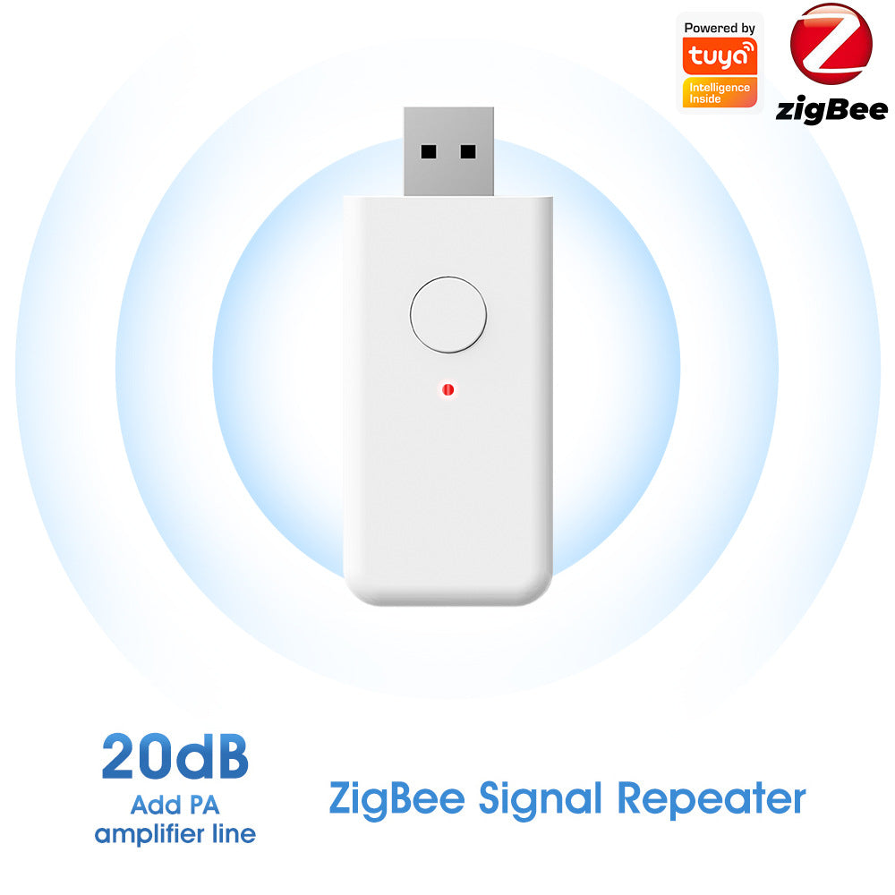 Graffiti ZigBee smart repeater with Type‑C power for extending smart home signal range