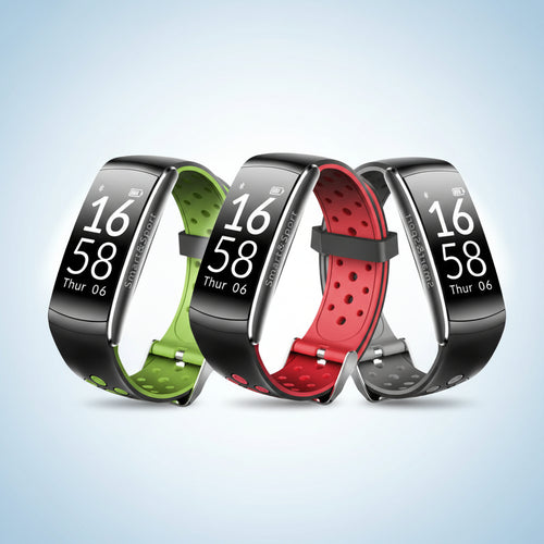 Bluetooth waterproof smart band with heart rate and fitness tracking