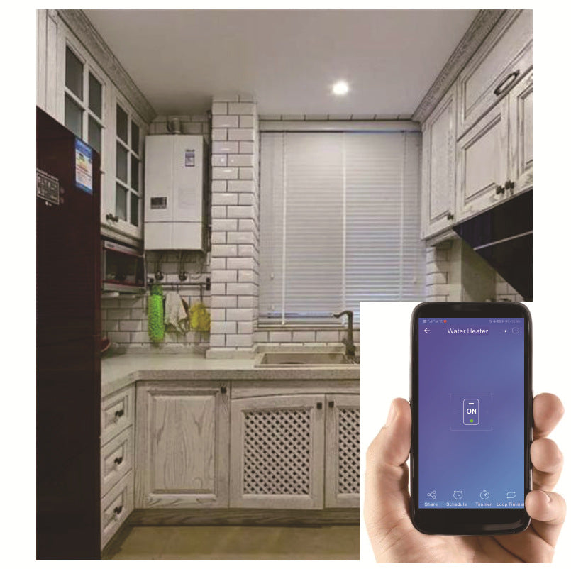 Smart WiFi high‑power water heater touch switch with mobile app remote control