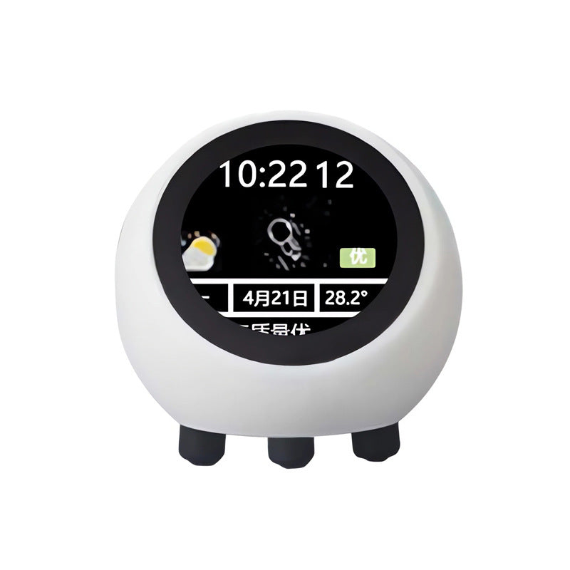 Compact AI‑powered voice interaction robot with touch control, built‑in battery, and stable indoor operation.