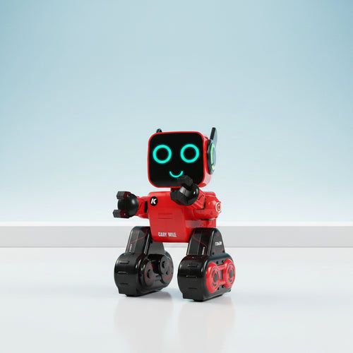 Intelligent dialogue robot performing singing and dancing with expressive lights and movement
