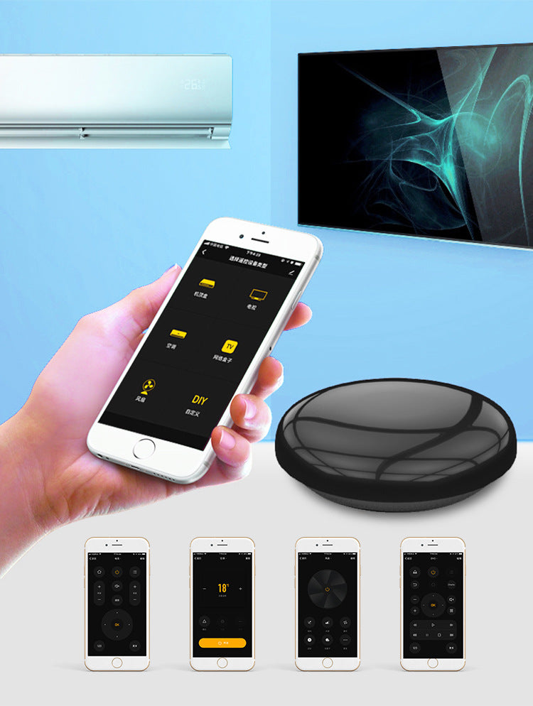 WiFi infrared universal smart remote control for TVs, ACs, and home appliances