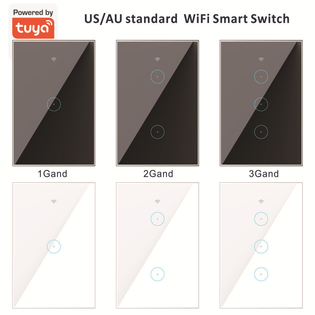 Australian smart WiFi touch wall panel compatible with Smart Life App