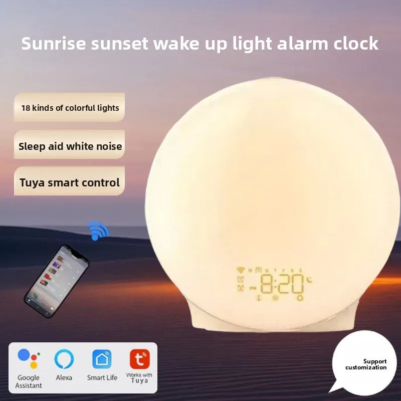 Wake-up light glowing