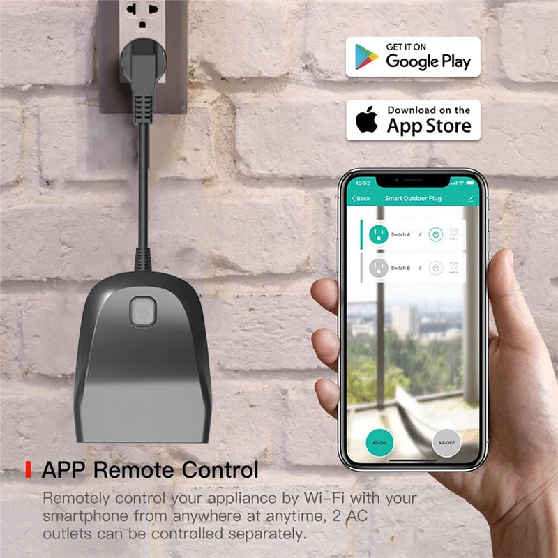 Outdoor plug in use