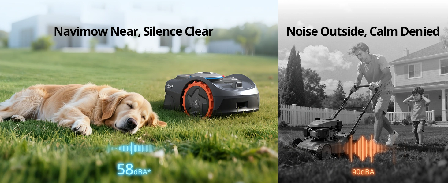 Navimow i110n Robotic Lawn Mower — Wire-Free, RTK + Vision AI