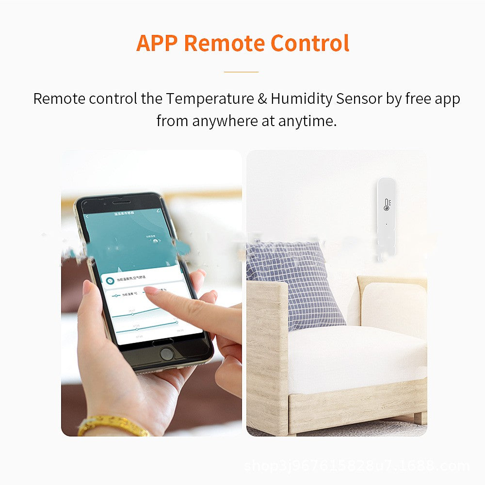 Zigbee smart hygrograph with WiFi app monitoring and voice control for temperature and humidity tracking