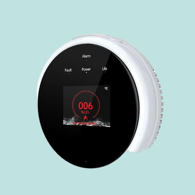 Smart home gas alarm with simple design and fast gas leak detection