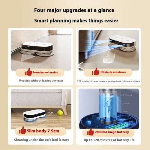 Smart automatic mopping machine for home floor cleaning with intelligent water control”