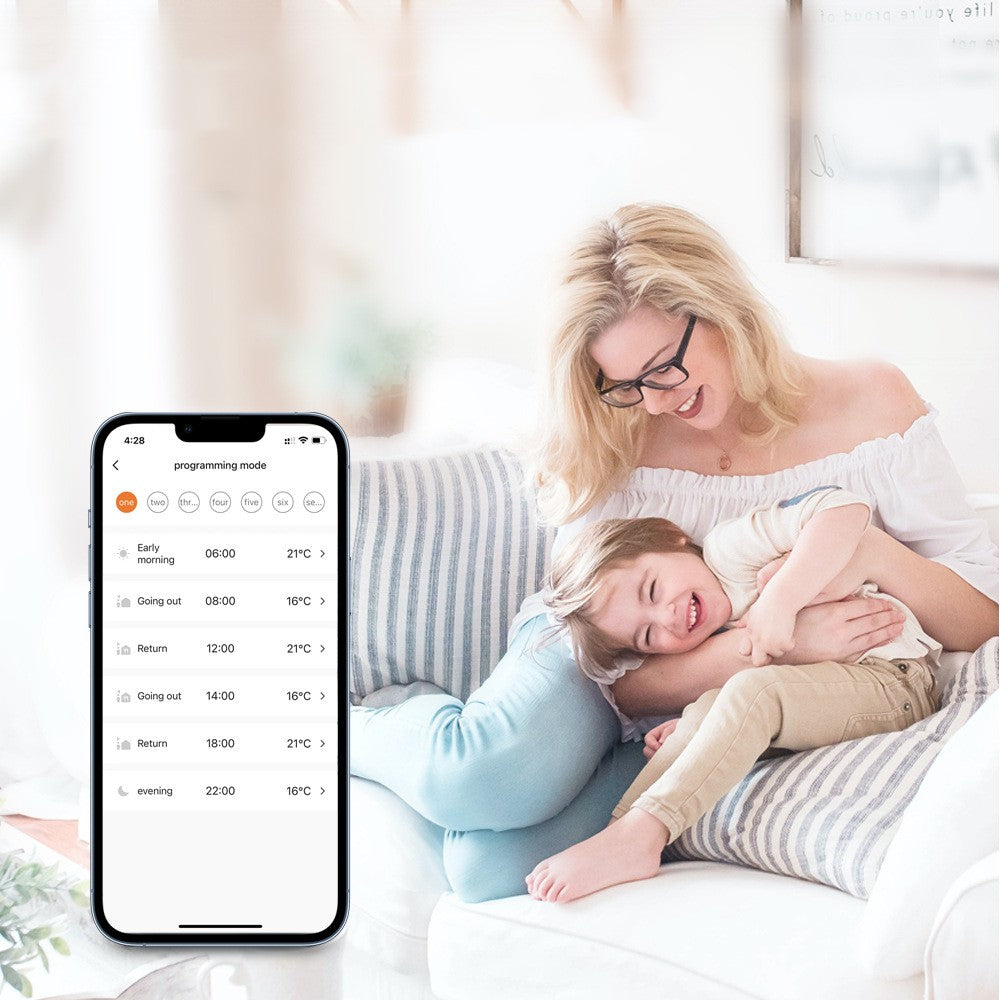 Smart radiator thermostat valve with mobile APP intelligent temperature control