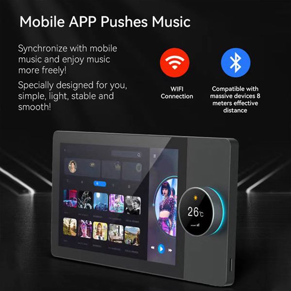 Graffiti smart central control home panel with touch screen and smart home automation features