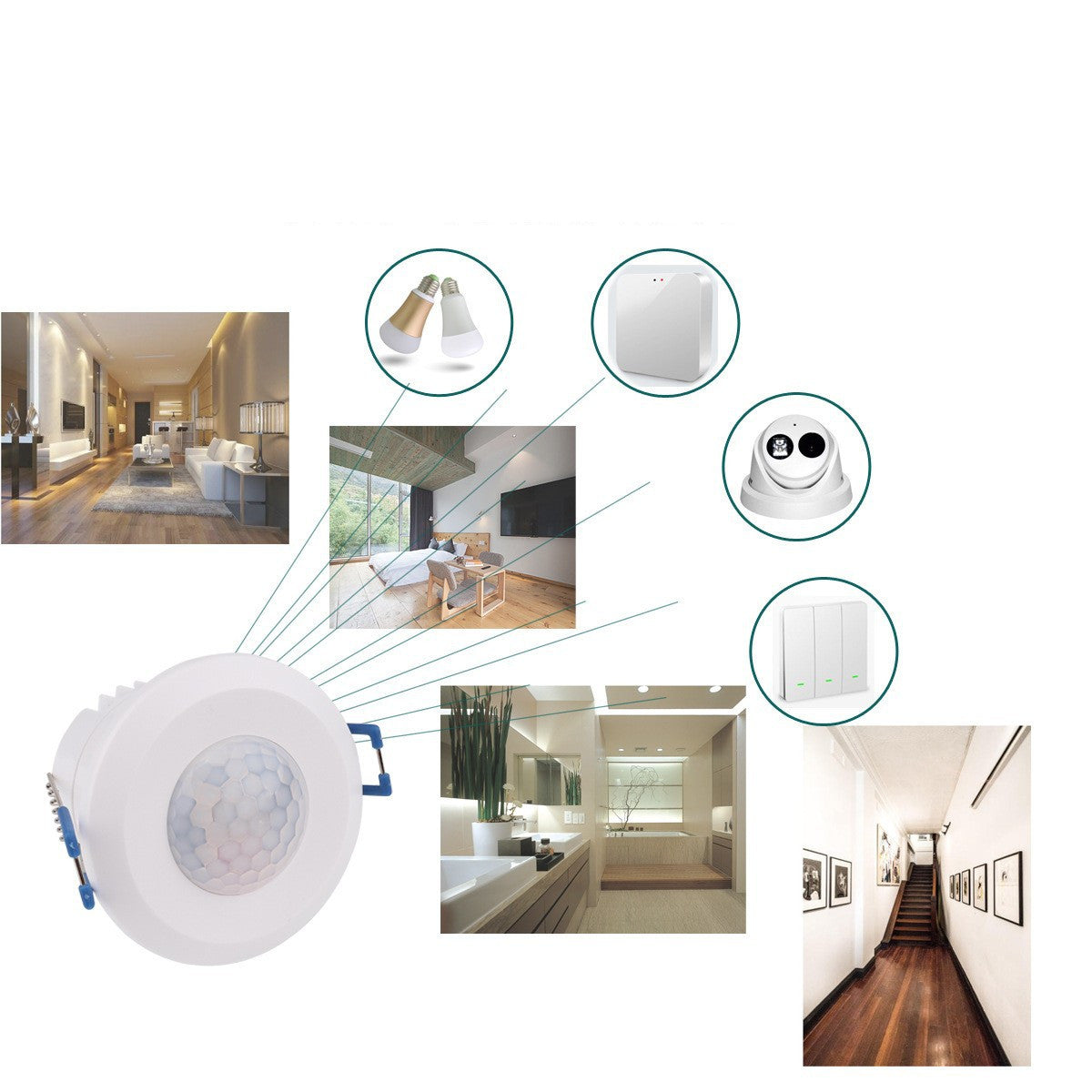 Graffiti Zigbee human motion sensor PIR smart home detector”