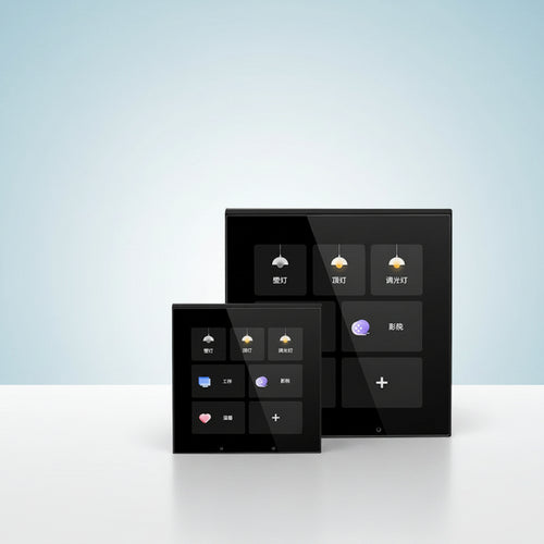 Smart home control panel with remote host management and automation features