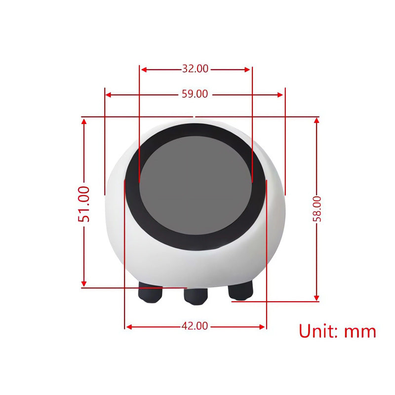 Compact AI‑powered voice interaction robot with touch control, built‑in battery, and stable indoor operation.