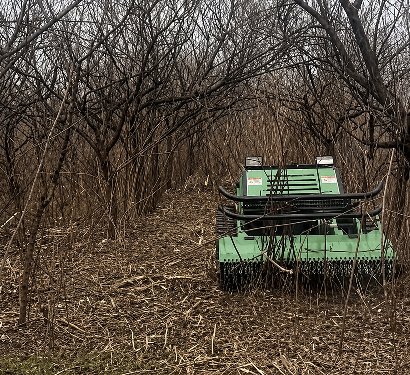 SDL 292-130B Remote-Control Crawler Mower — Diesel, 130cm Cut